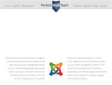 Tablet Screenshot of perfectwebteam.com